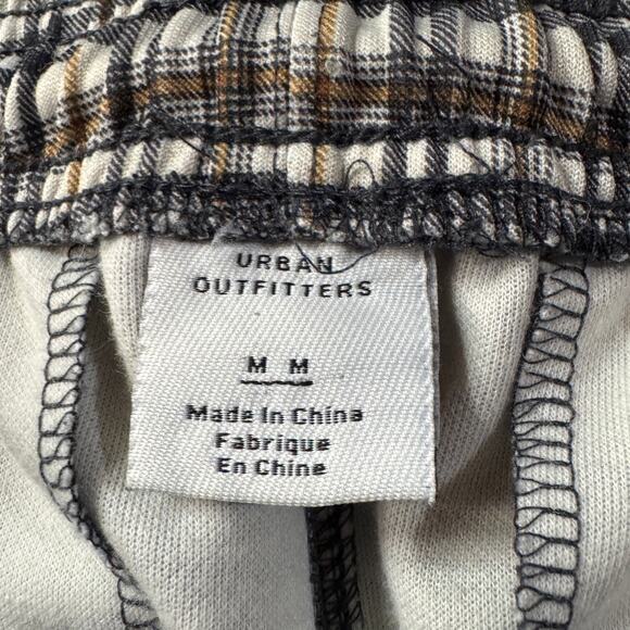 Urban Outfitters Medium Pants Plaid Pull-On Stretch Zip Pockets Hi-Rise Creased - Picture 8 of 9